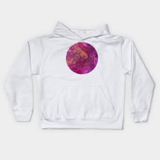 Pink Passion / Acrylic Pouring Kids Hoodie